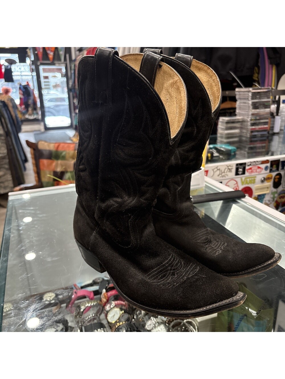Woman’s Canada West Bullrider Cowboy Suede Boots